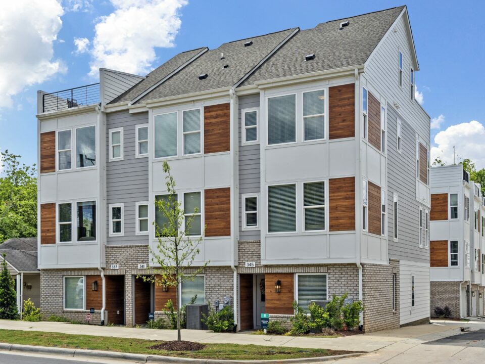 Affordable townhomes for sale in Charlotte, North Carolina.